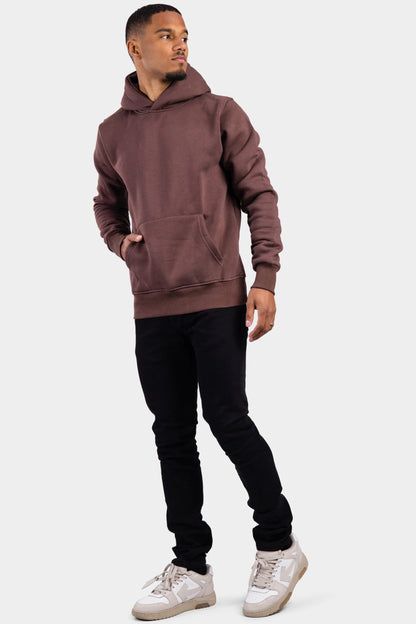 RK BLANK HOODIE COFFEE SLIMFIT