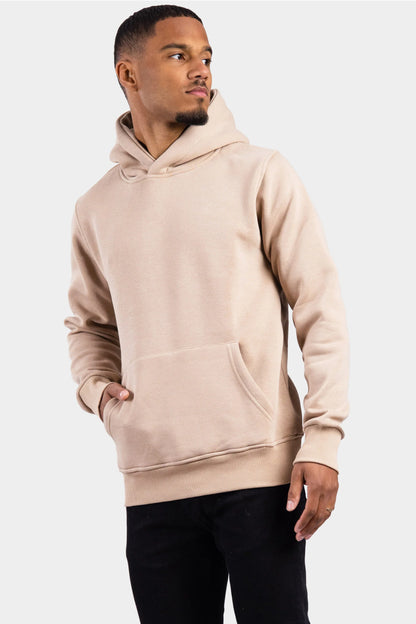 RK BLANK HOODIE BROWN SLIMFIT