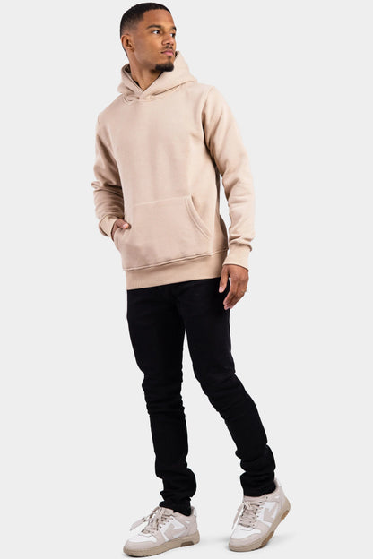 RK BLANK HOODIE BROWN SLIMFIT