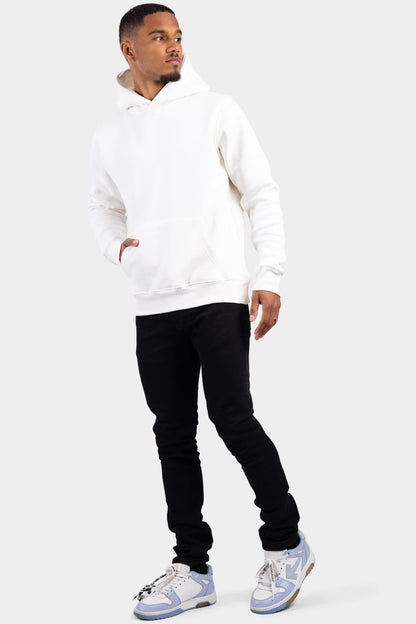 RK BLANK HOODIE CREME SLIMFIT