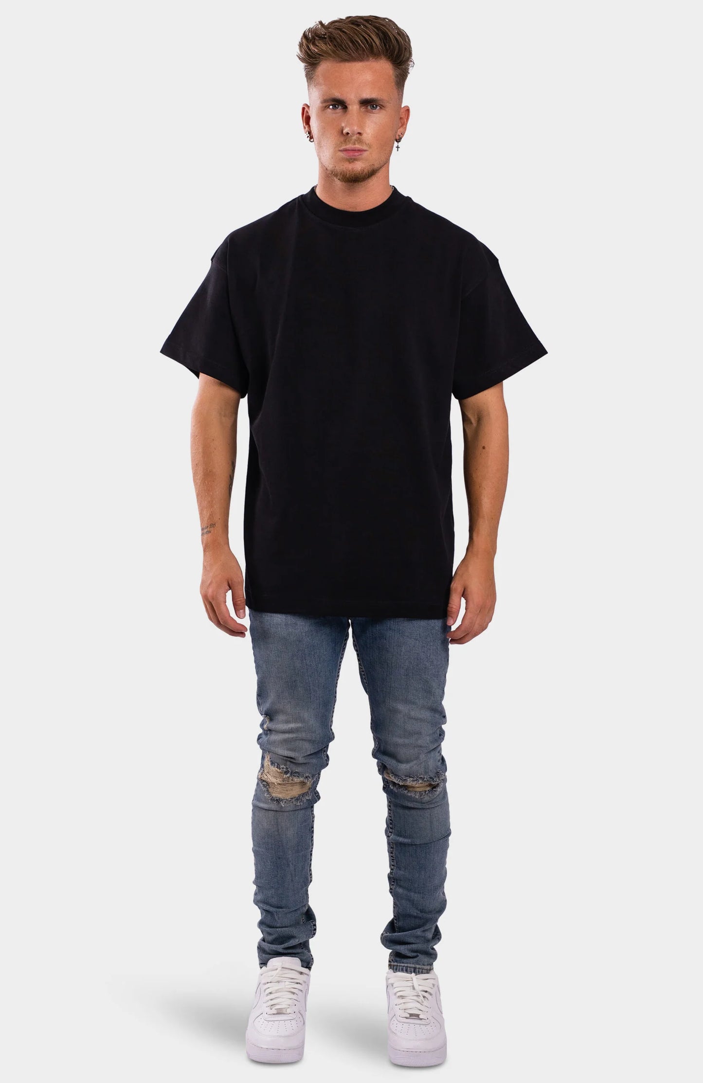 RK BLANK TEE BLACK OVERSIZED